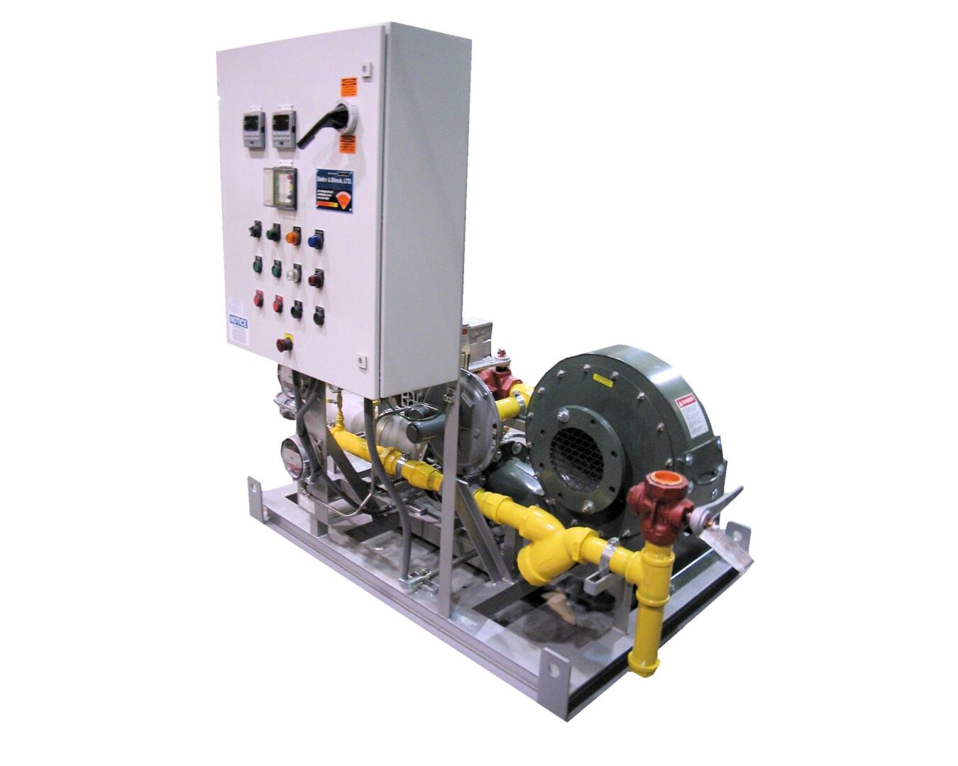 Combined Burner-PLC-Valve Skid