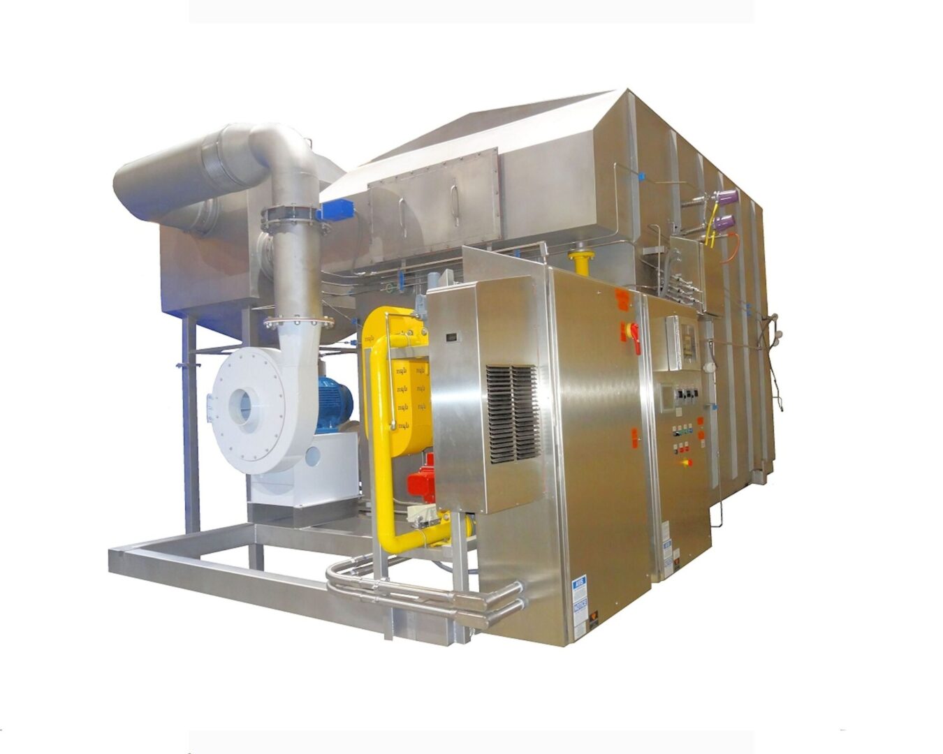 High-Efficiency-Recirculating Indirect Fired Air Heater
