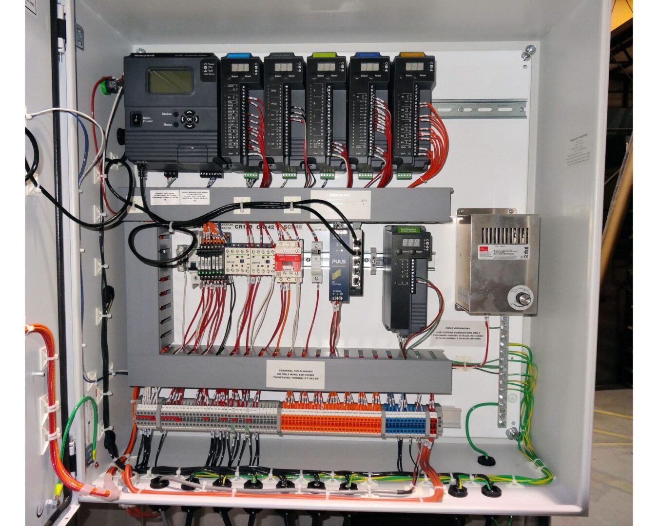 Inside of S&B Electrical Panel