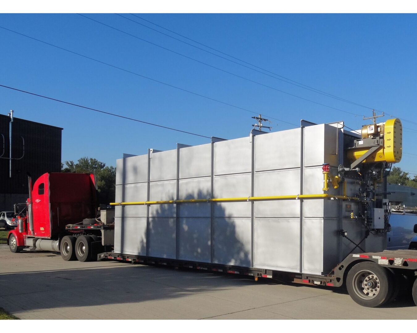 Sow Dryer loaded - heading to customer's facility.