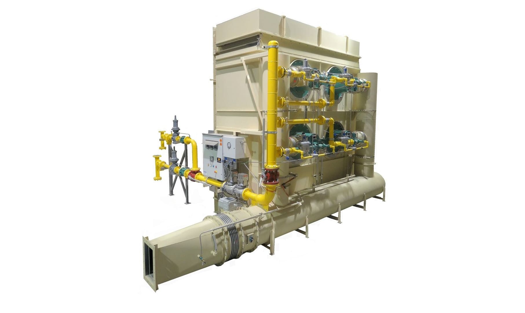Low Emissions, Gun-Style Hot Gas Generator Low Emissions, Gun-Style Hot Gas Generator