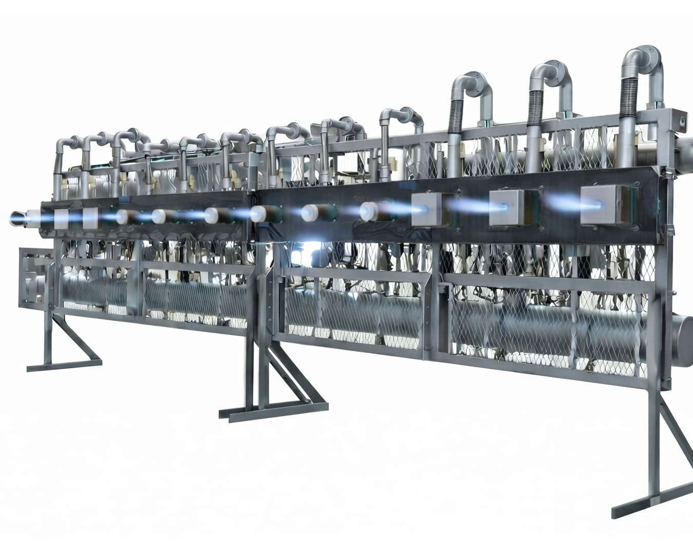 Rack Style Calciner Skid Test-Fire