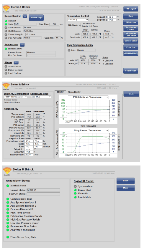 Stelter & Brinck Remote Connectivity Screens