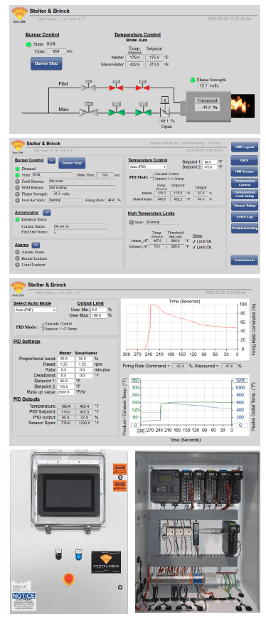 Stelter & Brinck - Slate Flame Safety Screens & Combustion Control