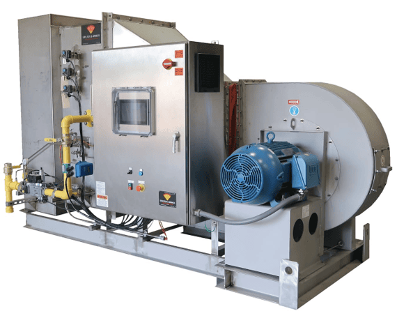 Stelter & Brinck packaged air heaters are complete, skidded systems ready for fast installation.
