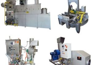 A series of industrial machines and equipment.