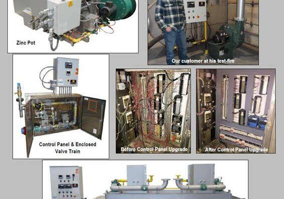 A collage of different types of electrical equipment.