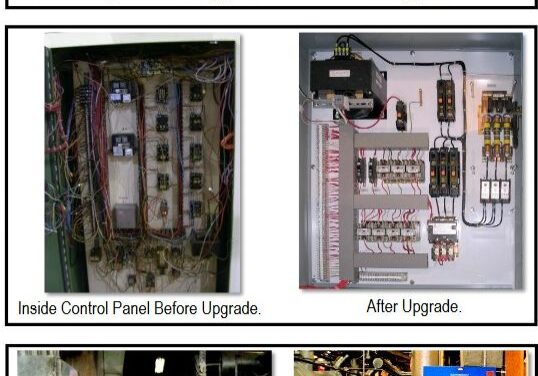 A series of photos showing different types of electrical equipment.