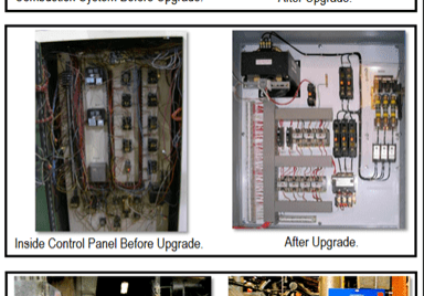 A series of photos showing different electrical systems.